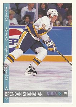 #244 Brendan Shanahan - St. Louis Blues - 1992-93 O-Pee-Chee Hockey