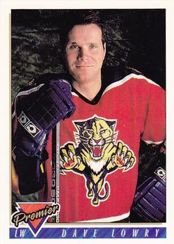 #244 Dave Lowry - Florida Panthers - 1993-94 Topps Premier Hockey
