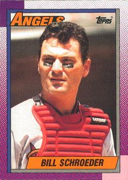 #244 Bill Schroeder - California Angels - 1990 O-Pee-Chee Baseball