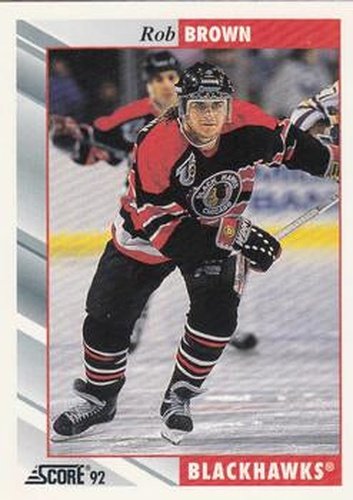 #244 Rob Brown - Chicago Blackhawks - 1992-93 Score USA Hockey