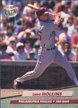 #244 Dave Hollins - Philadelphia Phillies - 1992 Ultra Baseball