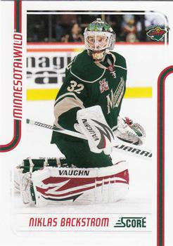 #244 Niklas Backstrom - Minnesota Wild - 2011-12 Score Hockey