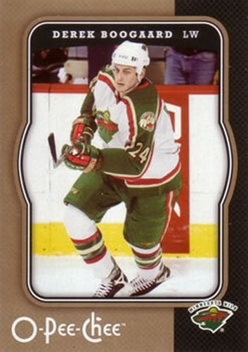 #244 Derek Boogaard - Minnesota Wild - 2007-08 O-Pee-Chee Hockey