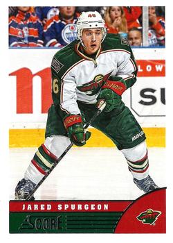#244 Jared Spurgeon - Minnesota Wild - 2013-14 Score Hockey