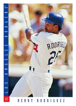 #244 Henry Rodriguez - Los Angeles Dodgers - 1993 Score Baseball