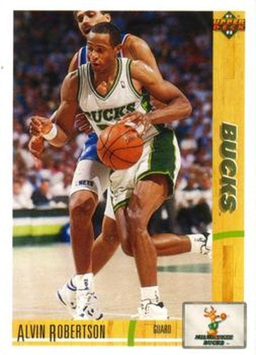 #244 Alvin Robertson - Milwaukee Bucks - 1991-92 Upper Deck Basketball