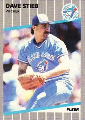 #244 Dave Stieb - Toronto Blue Jays - 1989 Fleer Baseball