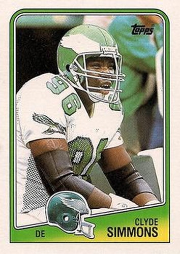 #244 Clyde Simmons - Philadelphia Eagles - 1988 Topps Football