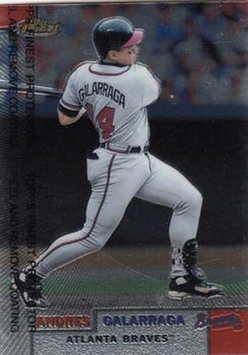#244 Andres Galarraga - Atlanta Braves - 1999 Finest Baseball