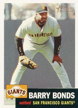 #244 Barry Bonds - San Francisco Giants - 2002 Topps Heritage Baseball