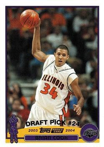 #244 Brian Cook - Los Angeles Lakers - 2003-04 Topps Basketball