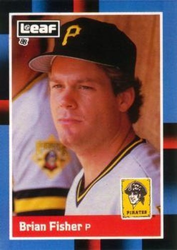 #244 Brian Fisher - Pittsburgh Pirates - 1988 Leaf Baseball