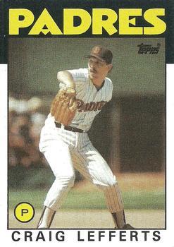 #244 Craig Lefferts - San Diego Padres - 1986 Topps Baseball