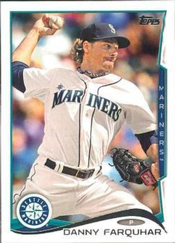 #244 Danny Farquhar - Seattle Mariners - 2014 Topps Baseball
