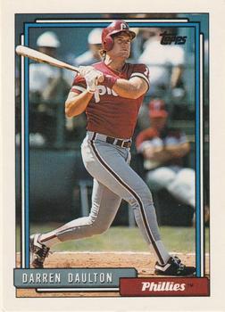 #244 Darren Daulton - Philadelphia Phillies - 1992 Topps Baseball