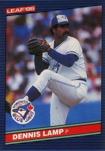 #244 Dennis Lamp - Toronto Blue Jays - 1986 Leaf Baseball