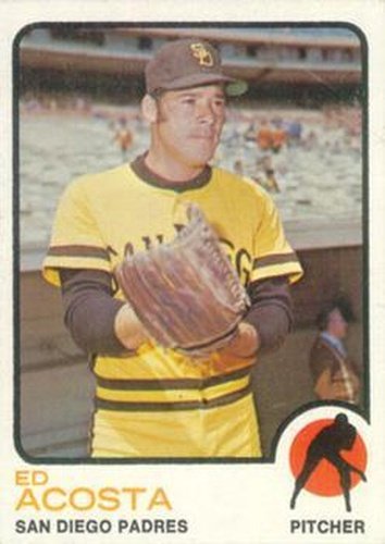 #244 Ed Acosta - San Diego Padres - 1973 Topps Baseball