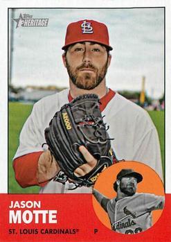 #244 Jason Motte - St. Louis Cardinals - 2012 Topps Heritage Baseball