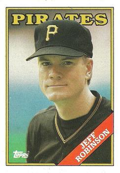 #244 Jeff Robinson - Pittsburgh Pirates - 1988 Topps Baseball