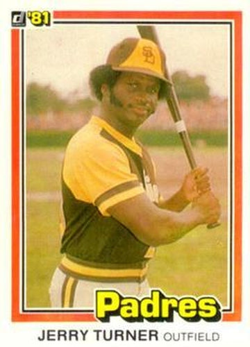 #244 Jerry Turner - San Diego Padres - 1981 Donruss Baseball