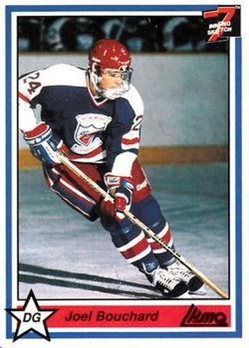 #244 Joel Bouchard - Longueuil College Francais - 1990-91 7th Inning Sketch QMJHL Hockey