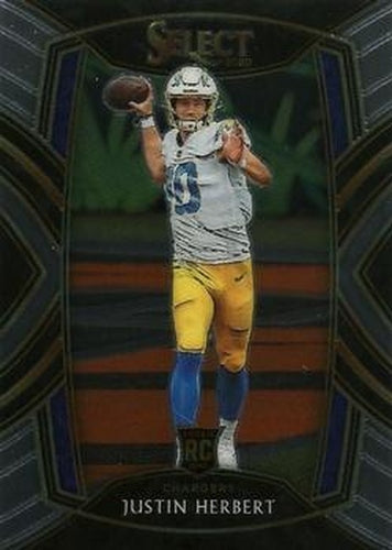 #244 Justin Herbert - Los Angeles Chargers - 2020 Panini Select Football