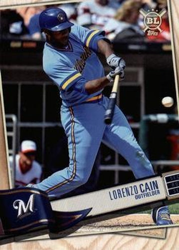 #244 Lorenzo Cain - Milwaukee Brewers - 2019 Topps Big League Baseball