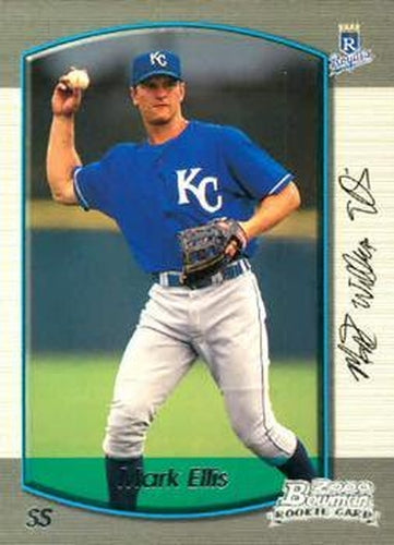 #244 Mark Ellis - Kansas City Royals - 2000 Bowman Baseball