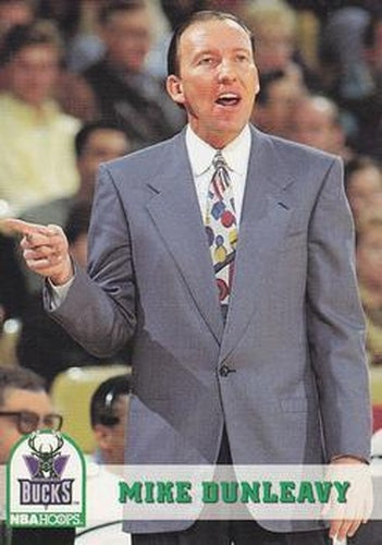 #244 Mike Dunleavy Sr. - Milwaukee Bucks - 1993-94 Hoops Basketball