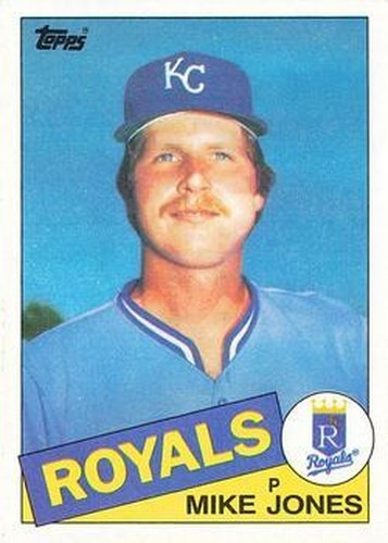 #244 Mike Jones - Kansas City Royals - 1985 Topps Baseball