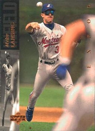 #244 Mike Lansing - Montreal Expos - 1994 Upper Deck Baseball