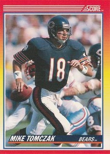 #244 Mike Tomczak - Chicago Bears - 1990 Score Football
