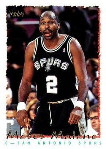 #244 Moses Malone - San Antonio Spurs - 1994-95 Topps Basketball