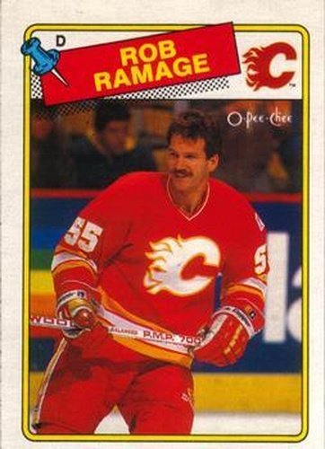 #244 Rob Ramage - Calgary Flames - 1988-89 O-Pee-Chee Hockey