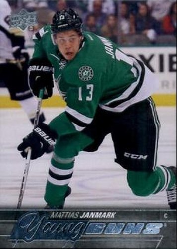 #244 Mattias Janmark - Dallas Stars - 2015-16 Upper Deck Hockey