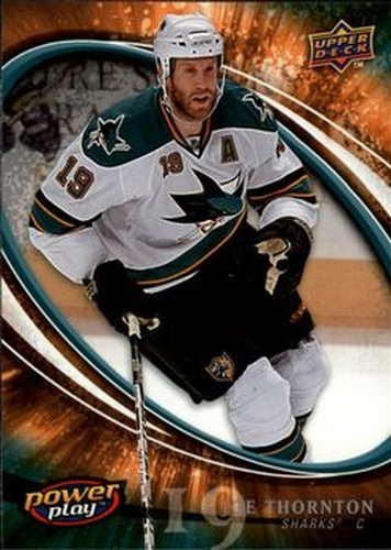 #244 Joe Thornton - San Jose Sharks - 2008-09 Upper Deck Power Play Box Set Hockey