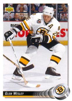 #244 Glen Wesley - Boston Bruins - 1992-93 Upper Deck Hockey