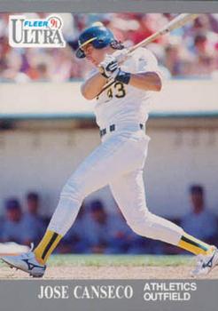 #244 Jose Canseco - Oakland Athletics - 1991 Ultra Baseball