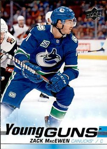 #244 Zack MacEwen - Vancouver Canucks - 2019-20 Upper Deck Hockey