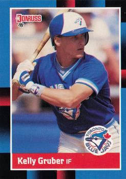 #244 Kelly Gruber - Toronto Blue Jays - 1988 Donruss Baseball
