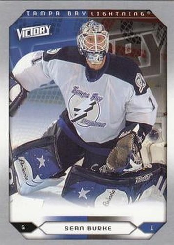 #244 Sean Burke - Tampa Bay Lightning - 2005-06 Upper Deck Victory Hockey