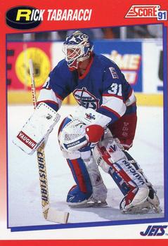 #244 Rick Tabaracci - Winnipeg Jets - 1991-92 Score Canadian Bilingual Hockey