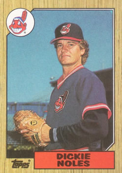 #244 Dickie Noles - Cleveland Indians - 1987 Topps Baseball