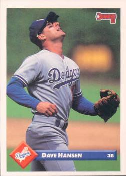 #244 Dave Hansen - Los Angeles Dodgers - 1993 Donruss Baseball