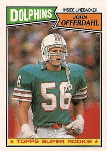 #244 John Offerdahl - Miami Dolphins - 1987 Topps Football