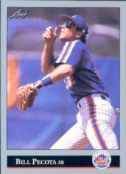 #244 Bill Pecota - New York Mets - 1992 Leaf Baseball