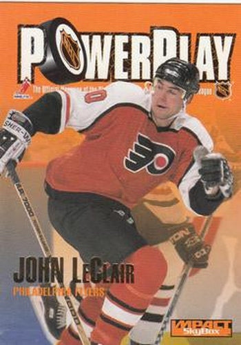 #244 John LeClair - Philadelphia Flyers - 1995-96 SkyBox Impact Hockey