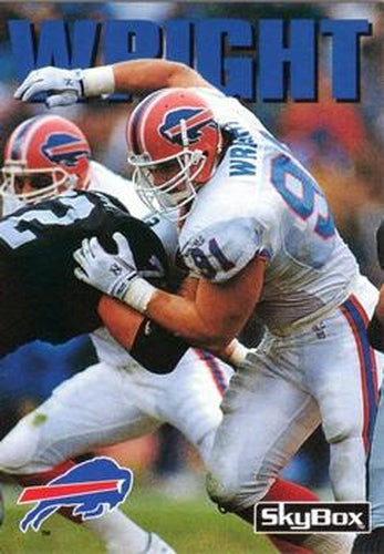 #244 Jeff Wright - Buffalo Bills - 1992 SkyBox Impact Football