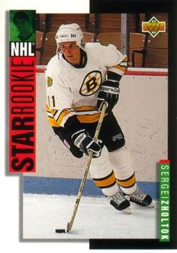 #244 Sergei Zholtok - Boston Bruins - 1993-94 Upper Deck Hockey