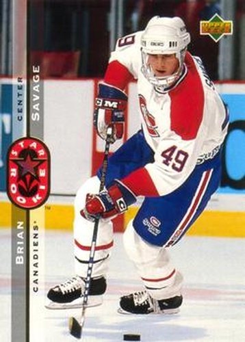 #244 Brian Savage - Montreal Canadiens - 1994-95 Upper Deck Hockey